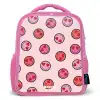 Hartje - Smiley - Patroon Kinderrugzak - Roze middel -3d