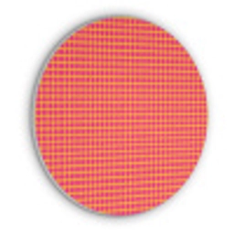 Modern - Stippen - Oranje Akoestische PET Vilt - Rond klein 838 -3d