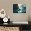 Bos - Water - Eenden - Mistig poster papier klein -sfeer1