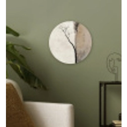 Wabi sabi - Plant - Beige Wandcirkel kunststof plaat 5mm dik klein -sfeer3