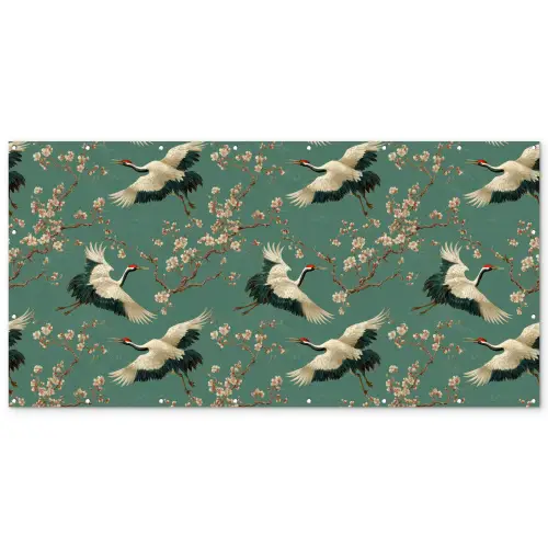 Kersenbloesem - Kraamvogels - Groen Balkonbeschermer Duitsland klein 596 -zz_3d
