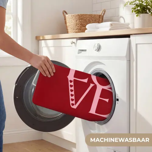 Love - Rood - Hatjes Badmat klein -USP_WasbaarNL
