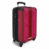 Felroze slangenhuid met symmetrische schubstructuur NBS - Handbagage koffer - Volwassenen Unisex middel -productfoto_3d
