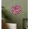 Roze - Glanzende - Stenen Wandcirkel kunststof plaat 5mm dik klein 188 -sfeer3