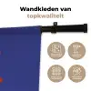 Slow down you're doing fine - Ster - Blauw Wandkleed katoen klein -sfeer2