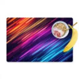 Snelheid - Kosmos - Kleurrijk Placemat vinyl groot -zzzproduct_Kitchenyeah-website