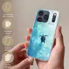 Schildpad - Zee - Blauw - Schittering Telefoonhoesje iPhone 17 Pro klein -sfeer3_NL
