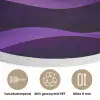Golven - Abstract - Paars Akoestische PET Vilt - Rond klein -closeup_NL
