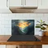 Vogels - Zon - Bomen - Groen keuken achterwand spatscherm klein -sfeer2