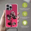 Bladeren - Rond - Roze Hoesje iPhone 16 Pro Max met koord klein -sfeer2_NL