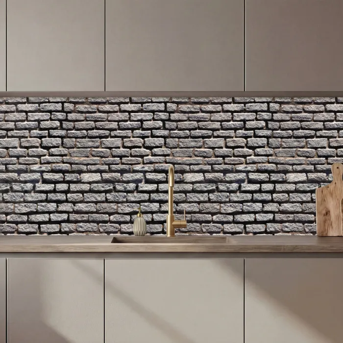 Bestraat - Robuust - Muur - Stenen keuken achterwand 2 middel 871 zz_3dshopping