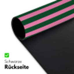 Verticale strepen - Groen - Roze Muismat XXL klein 681 -ysfeer2_duits
