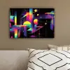 Abstract - Vormen - Kleurrijk - Lijnen canvas 2cm klein -sfeer3