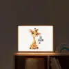 Giraf - Wees slim - Quote - Dier Light Box met batterij (Wandlamp kind) middel -sfeer1_kind