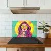 Zonnebril - Vrouw - Zonnig - Geel keuken achterwand spatscherm klein -sfeer2