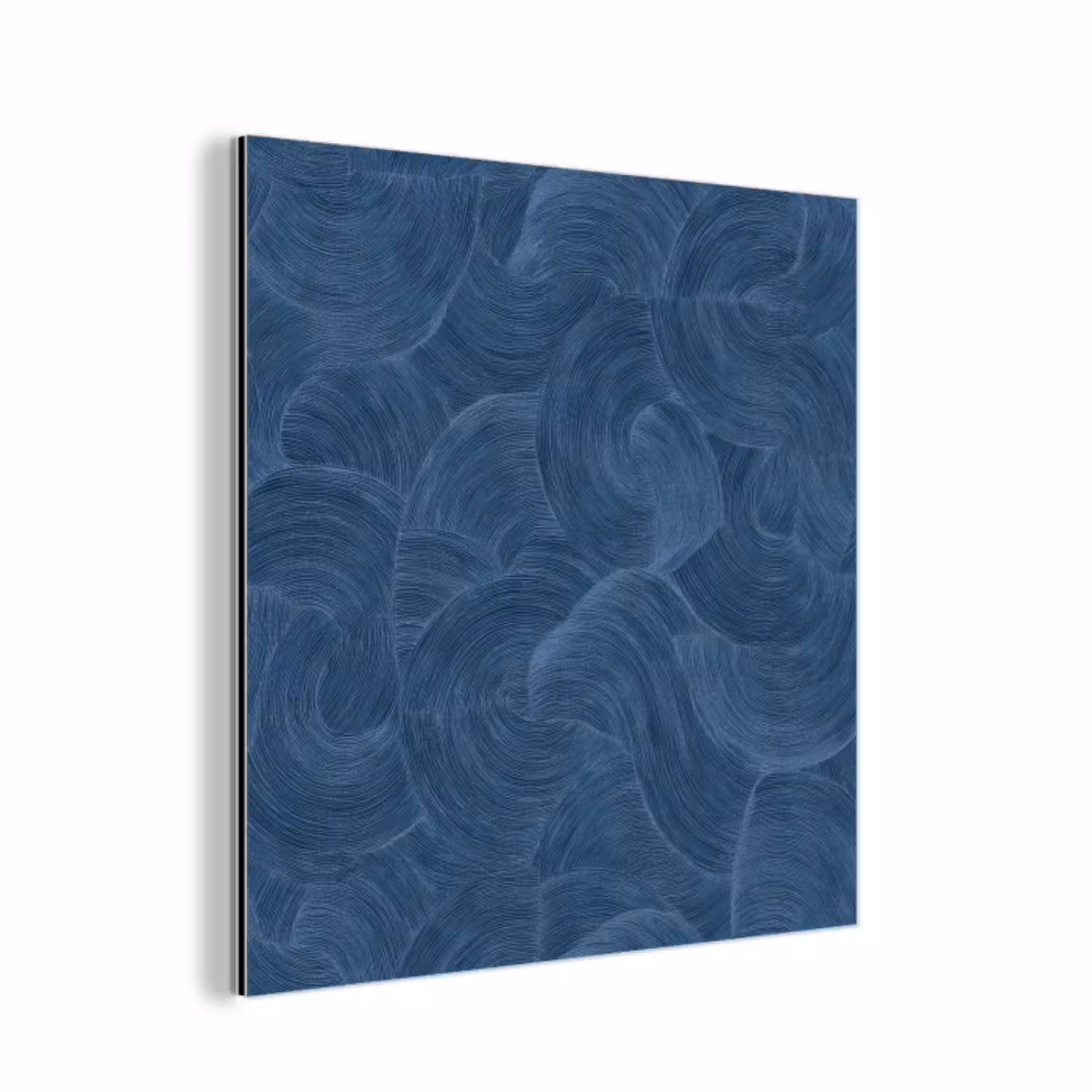Golven - Textuur - Patroon - Blauw aluminium wit klein 46 -3d