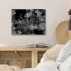 Tropisch - Jungle - Bomen - Bladeren aluminium wit klein -sfeer3