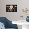Stier - Kleurrijk - Hoorns poster papier klein -sfeer3