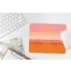 Zon - Abstract - Landschap - Oranje muismat rubber klein -witbureau