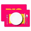 Dream big - Roze - Geel - Minimalistisch Placemat vinyl groot -zzsfeer2_Kitchenyeah-website