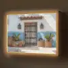 Deur - Manden - Planten Light Box met batterij (Wandlamp) middel -z3d_website
