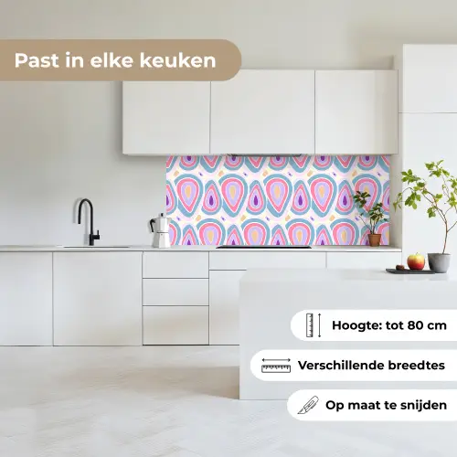 Patroon - Agaat - Retro - Paars keuken achterwand 2 middel 871 -sfeer4_NL