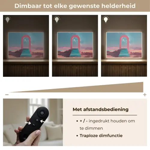 Trap - Boog - Sterrenhemel Light Box met batterij (Wandlamp) middel -USP_dimbaarNL