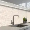 Patroon - Beige - Lijnen - Bruin keuken achterwand 2 middel 871 -3d_schuin