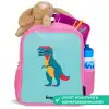 Dino - Dier - Zonnebril Kinderrugzak - Roze middel -inhoud_NL