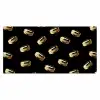 Macarons - Patroon - Goud - Zwart Muismat XXL klein -3d_leeg