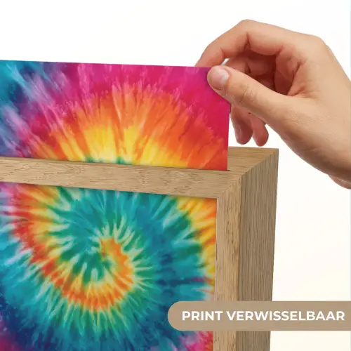 Regenboogkleuren - Tie dye - Light Box met kabel (Kinderlampje) klein -USP_websiteprintNL