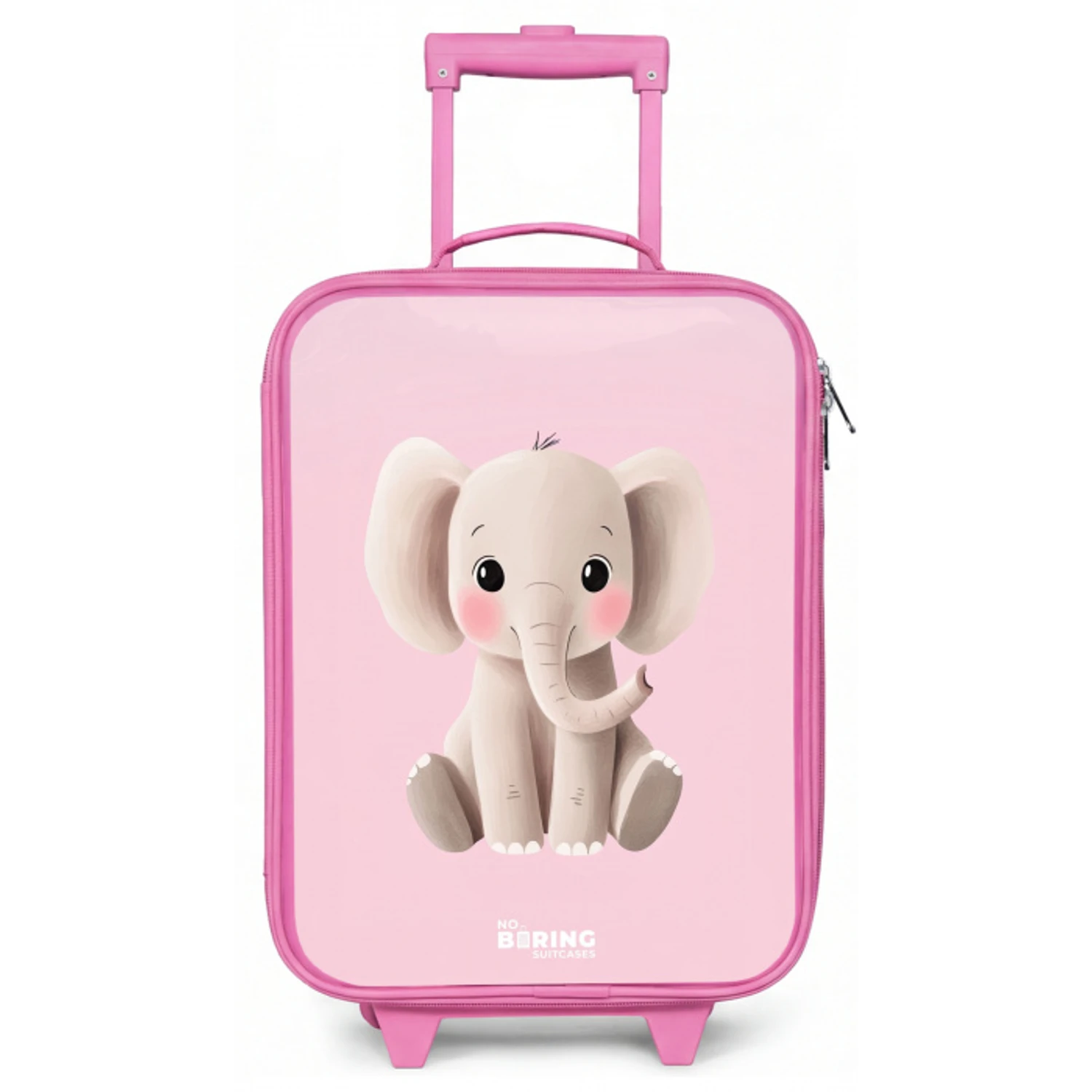 Olifant - Baby - Blosjes - Illustratie Kinderkoffer - Roze klein -zz3dotto