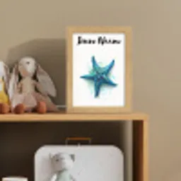Zeester - Blauw - Spetters Light Box met kabel (Kinderlampje) klein -sfeer2_kind