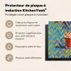 Mok - Koffie - Zigzag - Slagroom Inductie beschermer vinyl 3mm middel -usfeer2_FR
