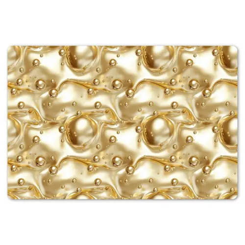Vloeibaar - Druppels - Goud Placemat vinyl groot 368 -zzsfeer1_Kitchenyeah-website
