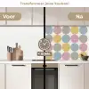 Stippen - Lijn - Patroon keuken achterwand 2 middel 871 -voor-na2_NL