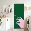 This is art - Schaduw - Roze deurposter klein -sfeer5