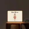 Paard - Galop - Bruin - Stippen Light Box met batterij (Wandlamp kind) middel -sfeer1_kind