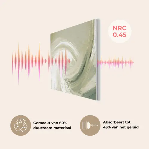 Abstract - Penseelstreken - Golven - Groen PET vilt klein -USP_NL