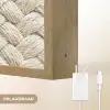 Touw - Gebreid - Beige Light Box met batterij (Wandlamp) middel 907 -USP_websiteoplaadbaarNL