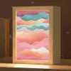 Golven - Kleurrijk - Abstract Light Box met kabel klein -zzz_3d_website