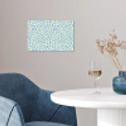 Giraf - Modern - Blauw poster papier klein 62 -sfeer3