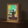 Vrouw - Keuken - Katten - Doorkijk Light Box met kabel (Tafellamp) klein -z3d_website