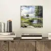 Zandpad - Groen landschap - Water plexiglas 5mm klein -sfeer1