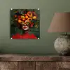 Vrouw - Vruchten - Papaja - Ananas plexiglas 5mm klein -sfeer3