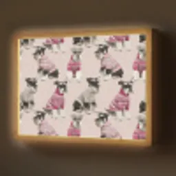Honden - Truien - Rood Light Box met batterij (Wandlamp) middel 907 -z3d_website