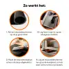 Lip - Rood - Quote Inductie beschermer vinyl 3mm klein -zzzzzzz-td-werking