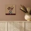 Minimalistisch - Vaas - Bloemen - Bruin aluminium wit klein -sfeer4