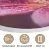 Roze - lelie - Dauwdruppels Akoestische PET Vilt - Rond klein -closeup_NL