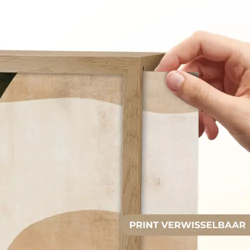 Vormen - Okergeel - Abstract Light Box met batterij (Wandlamp) middel -USP_websiteprintNL